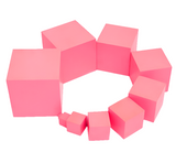 Montessori Pink Tower with Cards