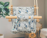 Toddler Indoor, Outdoor Swing (with safety belt and cushion) - Bippityboppityboo