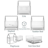 Storkcraft Orchard 5-in-1 Convertible Crib (Driftwood) - Bippityboppityboo