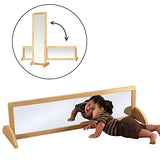 ECR4Kids Double-Sided Shatterproof Bi-Directional Birch Frame Full-Length Floor Mirror - Bippityboppityboo