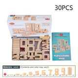 Number Building Blocks - Wooden Math Digital Toys
