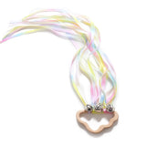 Waldorf Wooden Ring Teether with Ribbons and Bells - Bippityboppityboo