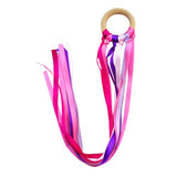 Waldorf Wooden Ring Teether with Ribbons and Bells - Bippityboppityboo