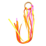 Waldorf Wooden Ring Teether with Ribbons and Bells - Bippityboppityboo