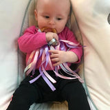 Waldorf Wooden Ring Teether with Ribbons and Bells - Bippityboppityboo