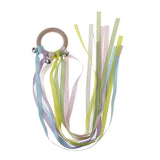 Waldorf Wooden Ring Teether with Ribbons and Bells - Bippityboppityboo