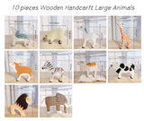 Wooden Handcrafted Large Animals Toys
