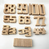 Number Building Blocks - Wooden Math Digital Toys
