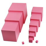 Montessori Pink Tower with Cards