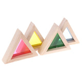 Wooden Rainbow Acrylic Blocks
