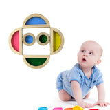 Wooden Rainbow Acrylic Blocks
