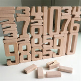 Number Building Blocks - Wooden Math Digital Toys