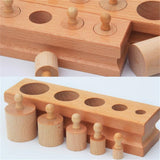 Mini Knobbed Montessori Cylinders - Bippityboppityboo
