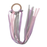 Waldorf Wooden Ring Teether with Ribbons and Bells - Bippityboppityboo