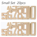 Number Building Blocks - Wooden Math Digital Toys