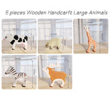 Wooden Handcrafted Large Animals Toys