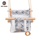 Toddler Indoor, Outdoor Swing (with safety belt and cushion) - Bippityboppityboo