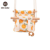 Toddler Indoor, Outdoor Swing (with safety belt and cushion) - Bippityboppityboo
