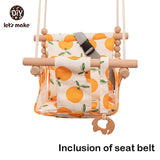 Toddler Indoor, Outdoor Swing (with safety belt and cushion) - Bippityboppityboo