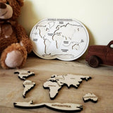 Wooden World Continent Puzzle
