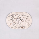 Wooden World Continent Puzzle